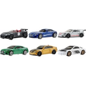 Resim Xnews Avrupa Araba Kültürü, 6 Özel Oyuncak Arabalı Çoklu Paket, 1:64 Ölçekli, Özgün Süslemeler, Çizimler, Dönen Tekerlekler, Koleksiyoncular ile 3 Yaş ve Üzeri Için HDH51 