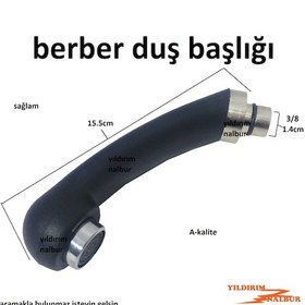 Resim Berber Evye Bataryası Başlık El Duşu Siyah Berber Fiskiyesi Diğer 