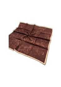 Resim Aker Ipek Eşarp Twill - Batik Desen - Koyu Bakır 992 Koyu Bakır 992 