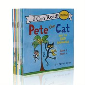 Resim Ses Tanıma İçin 12 Kitap - Vokaller, Ben Okuyorum! Pete the Cat ve Kötü Muz Hikayesi. Erken Okuyucular İçin Eğitici Kitap, Doğum Günü Hediyesi, Okul, Aile Dili Geliştirme. Cadılar Bayramı, Yılbaşı 