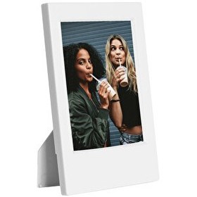 Resim Fujifilm Instax Mini Film Uyumlu Klasik Beyaz Fotoğraf Çerçevesi 