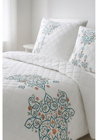 Resim Canary Çift Kişilik Kapitone Dolgulu Pike 4 Mevsim Baklava Dsn Yastık Kılıfı Dahil 200x230cm Çok Renkli 