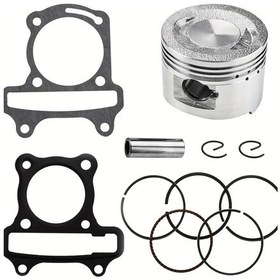 Resim Hightower 57,4mm Piston Kit Seti Gy6 150cc Atv Ve Hafif Motosiklet 157qmj Uyumlu 