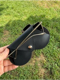 Resim Mia Belt Asılabilir Gözlük Kılıfı Kalp Model Siyah Suni Deri Çanta Charmı 