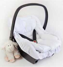 Resim Puset Minderi Ve Puset Carsafi %100 Pamuk Beyaz Muslin 