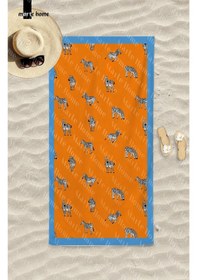 Resim Marte Home Zebra Plaj Havlusu Turuncu 