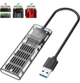 Resim FRY Ally M.2 Sata USB 3.0 Gen1 SSD Harddisk Kutusu M.2 Ngff- JMS578 KAPAKLI-(5775) 