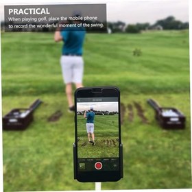 Resim Taşıması Kolay Golf Swing Telefon Tutucu Pratik Telefon Klip Tutucu Antrenman İçin Video Kaydı Ve Hata Kontrolü Sağlayan Kompakt Tasarım 