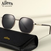 Resim Aileen Unisex Klasik Yuvarlak Çerçeve Moda Gözlükleri - TAC Lensler ve Alaşımlı Çerçeve, Şık Siyah Kılıf, Hafif ve Dayanıklı Günlük Kullanım İçin, Erkekler ve Kadınlar İçin Mükemmel Hediye, Günlük Gözlükler, Şık Gözlük Tasarımı, Parlak Kaplama Lensler 