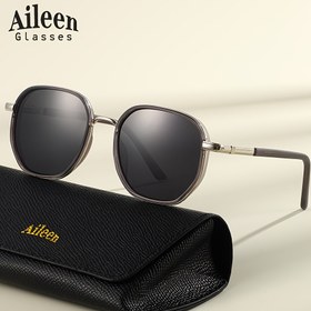 Resim Aileen Unisex Klasik Yuvarlak Çerçeve Moda Gözlükleri - TAC Lensler ve Alaşımlı Çerçeve, Şık Siyah Kılıf, Hafif ve Dayanıklı Günlük Kullanım İçin, Erkekler ve Kadınlar İçin Mükemmel Hediye, Günlük Gözlükler, Şık Gözlük Tasarımı, Parlak Kaplama Lensler 
