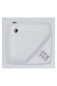 Resim Waterway Weston Oturmalı Mini Dikdörtgen Küvet 90x80 H:43 Gövde Metal Ayak Ön Panel 