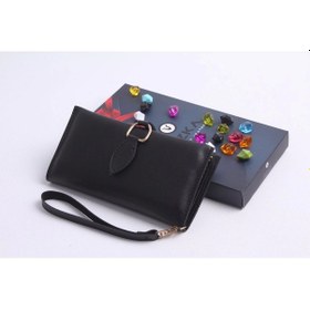 Resim Damla Klipsli Kadın Cüzdan Siyah 