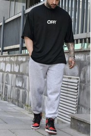 Resim LAND MODA Joker Baskılı Eşofman Altı Ve T-shirt - Jogger Tişört Alt Üst Eşofman Takımı Bisiklet Yaka 