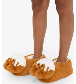 Resim Defacto Kadın Düz Taban Panduf F1543ax25wnbn85 Kahve-bn85 