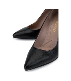 Resim Tamer Tanca Kadın Hakiki Deri Siyah Rugan Topuklu Ayakkabı 1129 212 Bn Ayk Sk25-26 Sıyah Bnck Rgn Siyah 