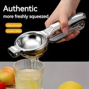 Resim 1 Adet Premium Paslanmaz Çelik Ağır Hizmet Tipi Manuel Narenciye Sıkacağı - Ergonomik Saplı Büyük El Presli Limon ve Laym Sıkma Makinesi, Ev & Restoran Kullanımı İçin Dayanıklı Mutfak Aleti, Şık Metalik Bitiş, Sağlam Yapı 