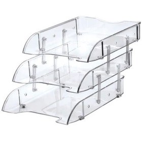 Resim Ops Evrak Rafı Hareketli 3 Lü Şeffaf RF 603 