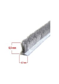 Resim KALİTE - Alüminyum Pvc Kapı Pencere Cam Balkon Kıl Fitili En 6,7 - Kıl Uzunluğu 6,5 mm 1 MT 