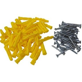 Resim Koldoor 8 MM Roket Dübeli 5x50 MM Vidası Seti 50 Adet 