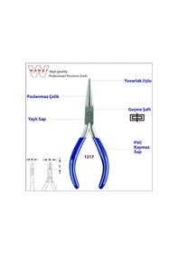 Resim Weber 1317 Yuvarlak Uçlu Karga Burun 140 MM 
