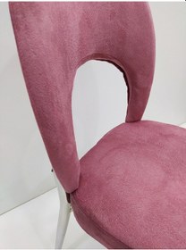 Resim Sandalye Ay Metal Çelik Nikelaj İskelet Ortopedik Babyface Kumaş 4 Adet El Yapım 