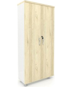 Resim Modüler Dünyası Tam Kapak Kitaplık Dosya Dolabı - 80X38X188 Beyaz - Meşe 