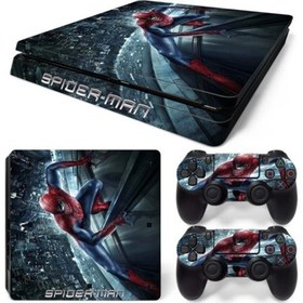 Resim Genel Markalar Spiderman Playstation 4 Uyumlu Slim Kasa Sticker Kaplama-01 