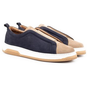 Resim ZERBAY Kamet Casual Hakiki Deri Erkek Ayakkabı, Günlük Ayakkabı, Sneakers Lacivert Süet 