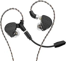 Resim HiFiGo TRN Mars 1DD + 1BA + 1Vibration Driver Kulak İçi Monitörler, Özellikle Tasarımlı Üçlü Hibrit Sürücüler IEM'ler Oyun için Kulak İçi Kulaklık (1,2 m) 
