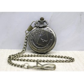 Resim 9056233075408drvs - Oyun Kartı Tasarımlı Köstekli Saat 