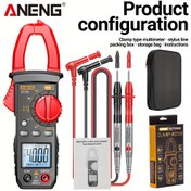 Resim ANENG ST181 Veri Gösterme Dijital Kelepçe Metre AC Akım Multimetre DC/AC Voltaj Amper Voltaj Test Cihazı Amp Hz Kapasitans NCV Ohm 