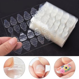 Resim 240/120 Sayı Ultra İnce Jelly Tutkal Tırnak Yapışırıkları, Şeffaf Çift Taraflı Tutkal Tabetler, Akrilik Tırnaklar İçin Çıkarılabilir Tırnak Sanatlı Araç Seti, Kokuşuz 
