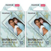 Resim Fujifilm Instax Mini Blue Marble 10x2 Film Seti 