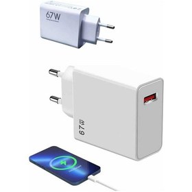 Resim 67w Hızlı Şarj Yüksek Voltaj Korumalı Type C Şarj Adaptörü 47803113 