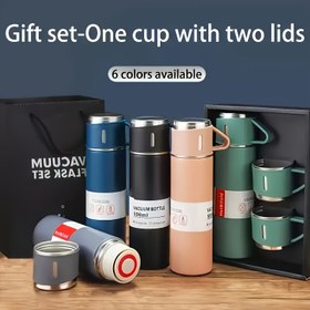 Resim 500ml/16.9oz İzole Paslanmaz Çelik Vakumlu Şişeler, Yiyecek Güvenli, Sıcak ve Soğuk İçecekler için - Okul Malzemeleri, Açık Hava Aktiviteleri ve Günlük Kullanım için İdeal 