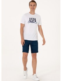 Resim U.S. Polo Assn. Erkek Mavi Jean Şort 50306058-DN0030 