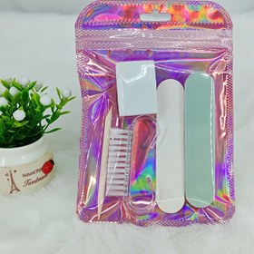 Resim 5/10/20/30 Parça Tırnak Sanatı Seti - Mini Cilalama Blokları, Kısa Zımpara Çubukları ve Boynuz Fırçalar ile 