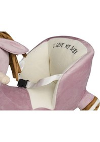 Resim Vavbaby Sallanan At Ahşap Peluş Yumuşak - Eşek Pembe 