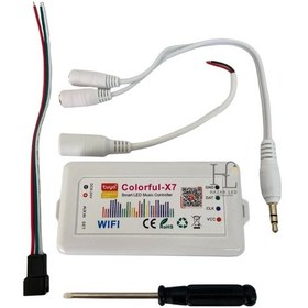 Resim Tuya Destekli Wifi Kontrollü Adreslenebilir Pixel Şerit Led Kontrol Cihazı Müzik Modlu 5-24v 
