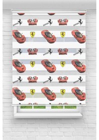 Resim Perdecizade Enxboy Arabalar Dijital Baskılı Zebra Perde-cocuk Odası-stor Perde Renkli 