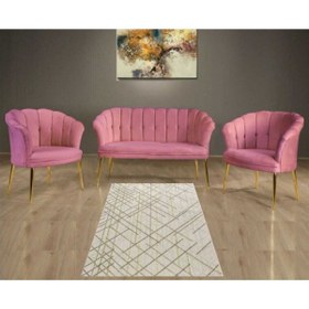 Resim Pedrahome Pembe Papatya Çay Seti 