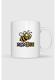 Resim Zombee Zombi Arı Baskılı Kupa Bardak beyaz 