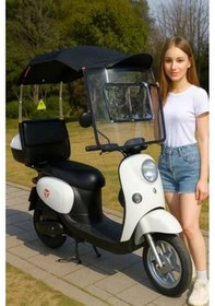 Resim Siyah Renk Motorsiklet Tentesi 