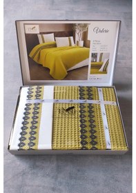 Resim Tivoli Çift Kişilik Havuzlu Pike Takımı-çeyizlik-valerie-hardal Hardal 