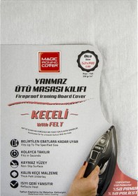 Resim Magic Saver Yanmaz Ütü Masası Kılıfı 52x140 Cm 3 Adet Renkli 