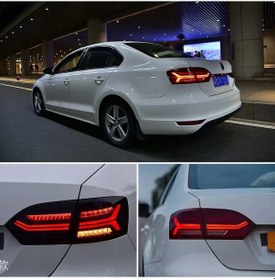 Resim Jetta Audı Dızayn Stop Takımı Kırmızı 