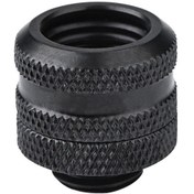 Resim Yuntech01 Bilgisayar Su Soğutma 14mm Katı Boru Bağlantısı, Bakır Malzeme, Üç Katmanlı Mühür, Sızıntı Riskini Azaltır Siyah, Gasket Rengi Rastgele 