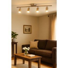 Resim Normadia Modern 4'lü Gri Spot Ledli Avize, Salon, Mutfak ve Banyo Için Şık Tasarım 