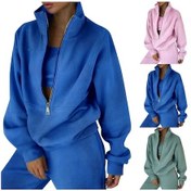 Resim Sones Bayan İlkbahar Ve Sonbahar Rahat Spor Sokak Polar Sweatshirt Takımı Xxl Yeşil 