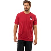 Resim Jack Wolfskin Erkek Tişört Vonnan S/S Graphic T Kırmızı 